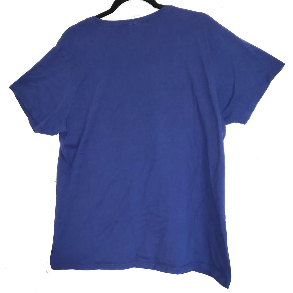 Cat Kitten Tshirt Top Port Company XXL Art To Wear Rainbow Colors Navy Blue - Picture 4 of 14